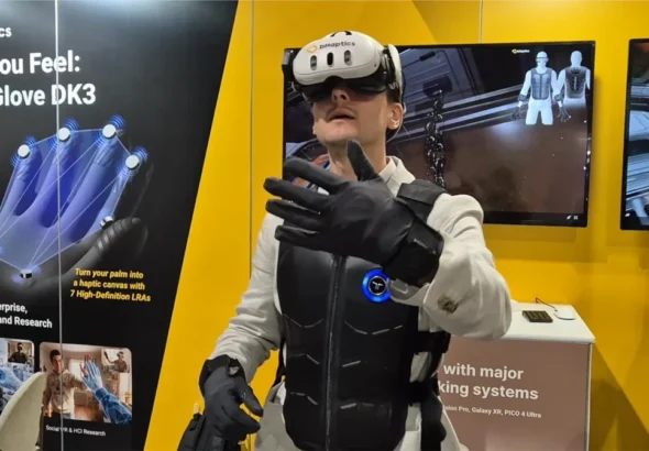 bhaptics-unveils-tactglove-dk3-at-awe-2026-offering-enhanced-nuance-in-virtual-reality-haptic-feedback